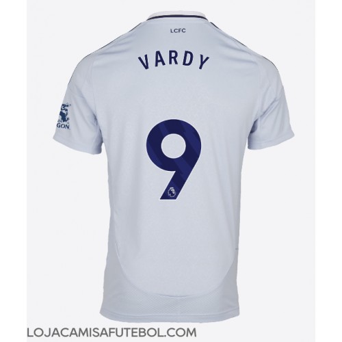 Camisa de Futebol Leicester City Jamie Vardy #9 Equipamento Alternativo 2024-25 Manga Curta